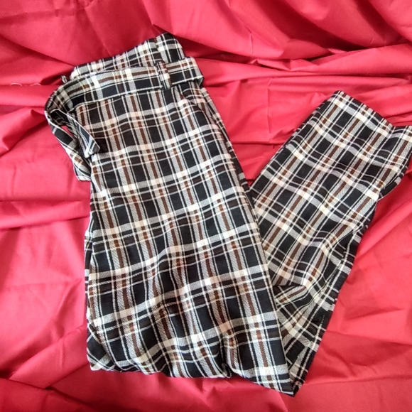 7th Avenue Design Studio Women's Size 10 Plaid Pants - Picture 2 of 4